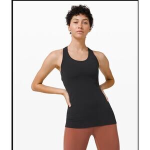Lululemon Cool Racerback II Tank *Nulu Black Size 8